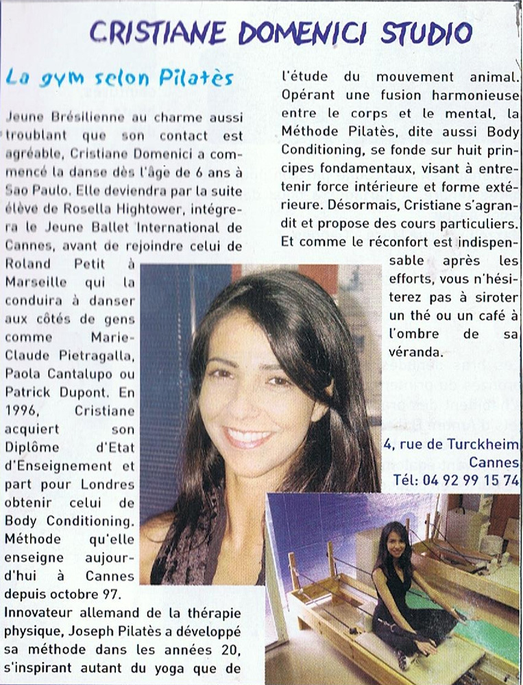 Reflet Azur - La gym selon Pilates