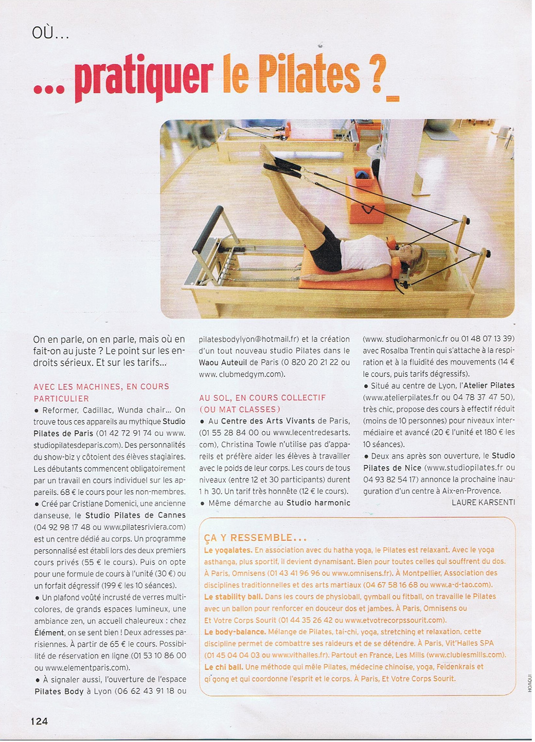 Guide Riviera Bien-Être - Où pratiquer le Pilates ?