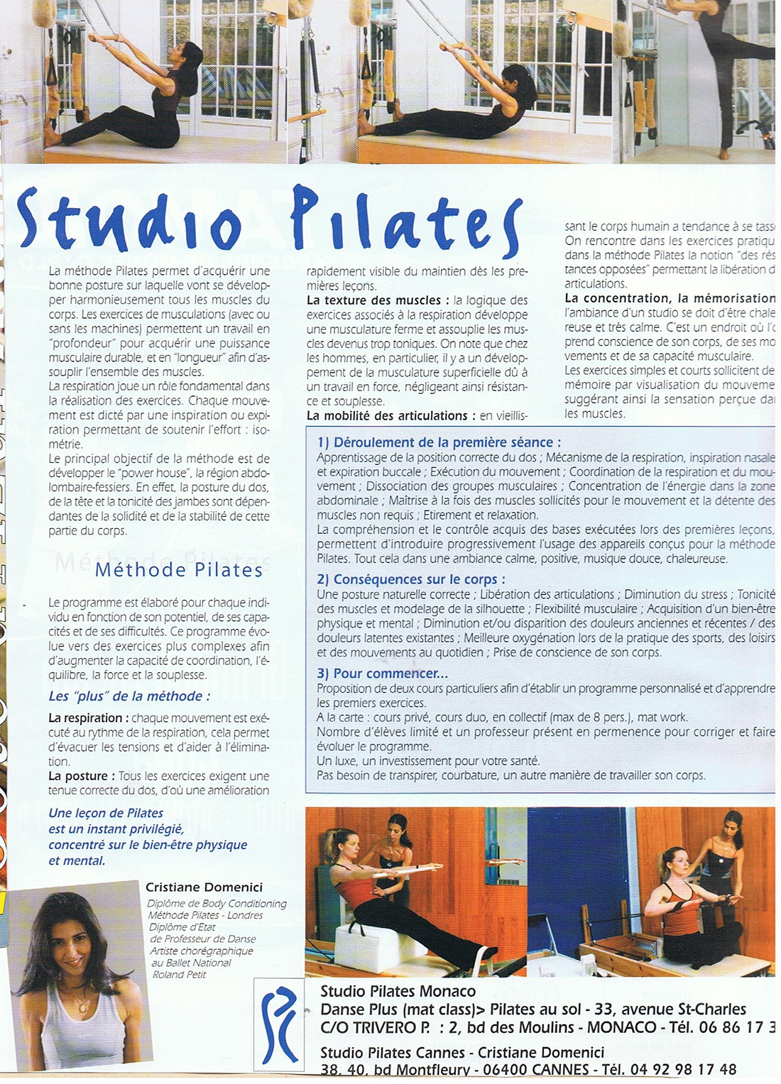 Presse Magazine - Studio Pilates de Cannes : L’Excellence